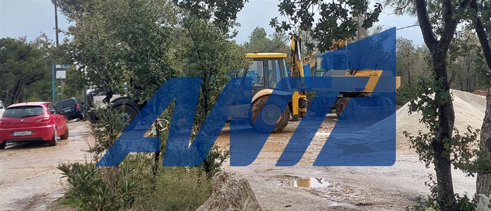 Πάρνηθα - Διακοπή κυκλοφορίας στο ύψος του τελεφερίκ Πάρνηθα - Διακοπή κυκλοφορίας στο ύψος του τελεφερίκ