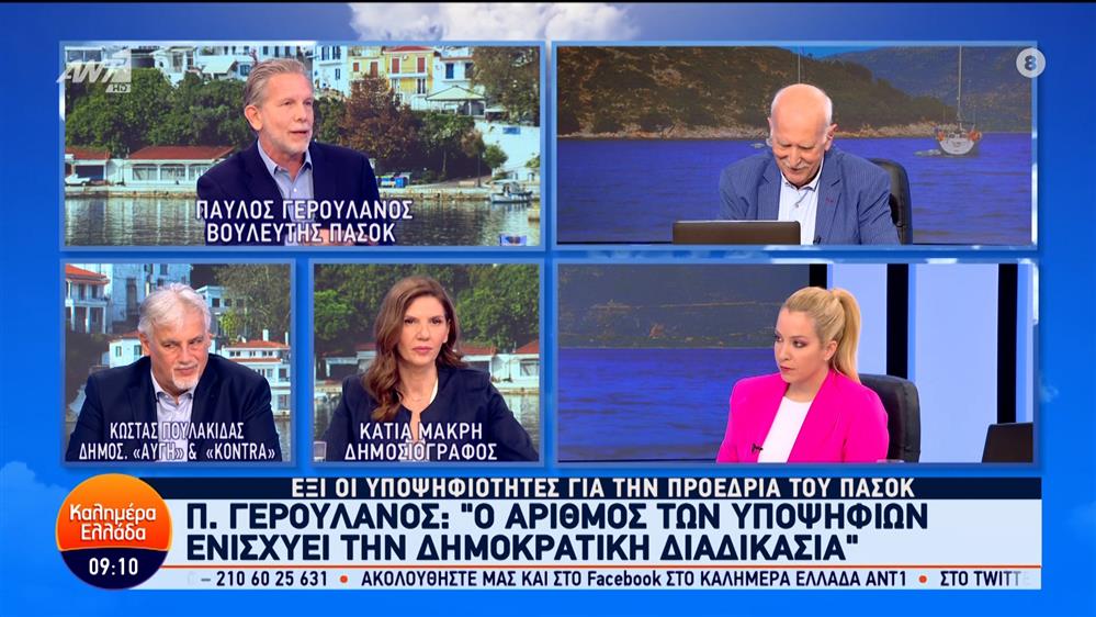 Ο Παύλος Γερουλάνος, βουλευτής ΠΑΣΟΚ, στο Καλημέρα Ελλάδα – 03/07/2024