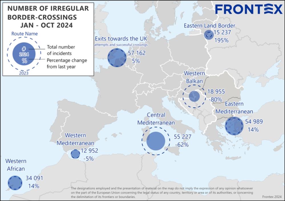 Μεταναστευτικό - Frontex - Στοιχεία Μεταναστευτικό - Frontex - Στοιχεία
