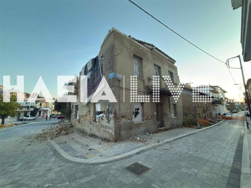 Πύργος - Κατάρρευση κτιρίου