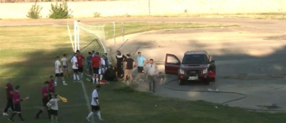 Βελεστίνο - Κατάρρευση ποδοσφαιριστή Βελεστίνο - Κατάρρευση ποδοσφαιριστή